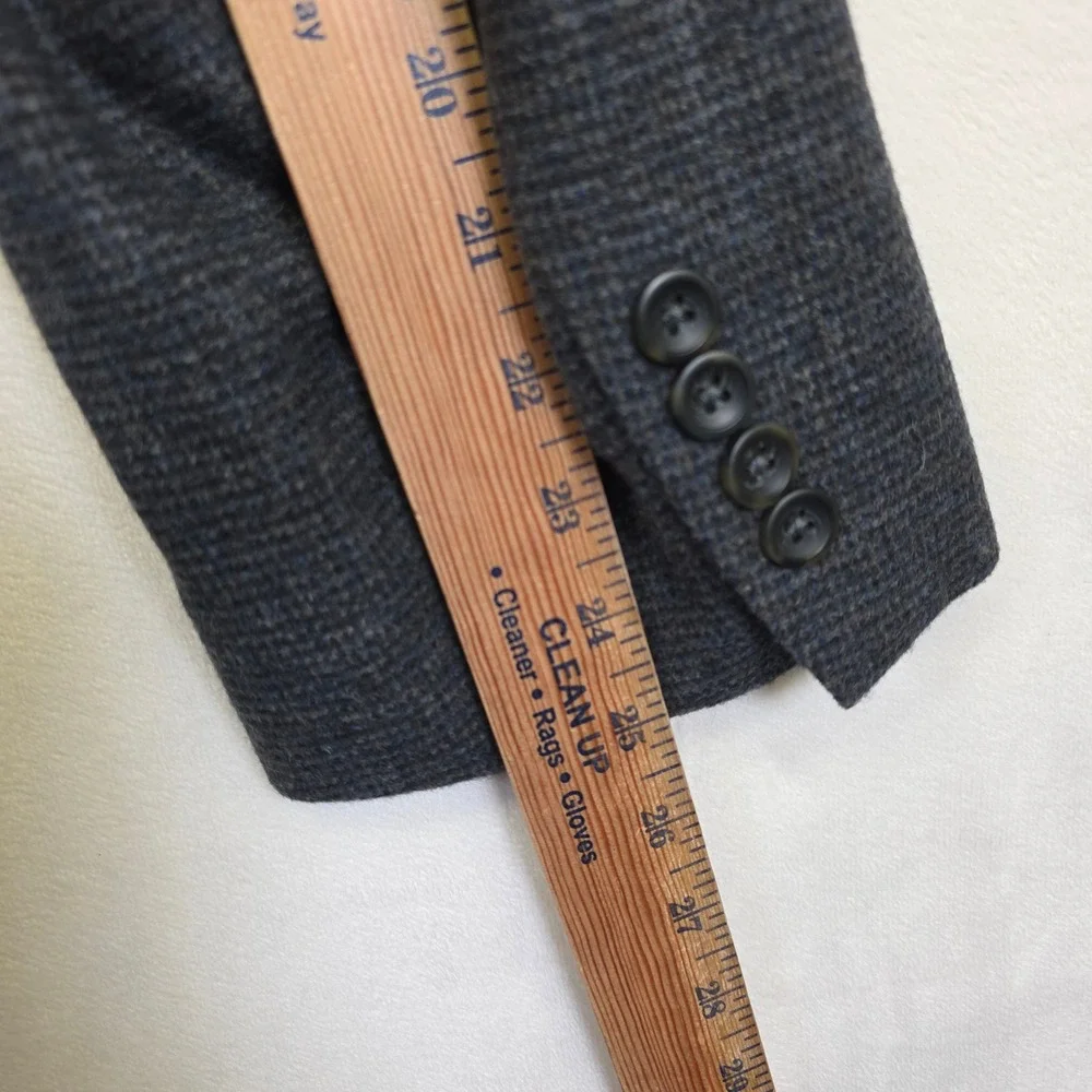 Oscar de la Renta Blazer Mens 46 Gray Wool Cashmere Business Formal Sport‎ Coat